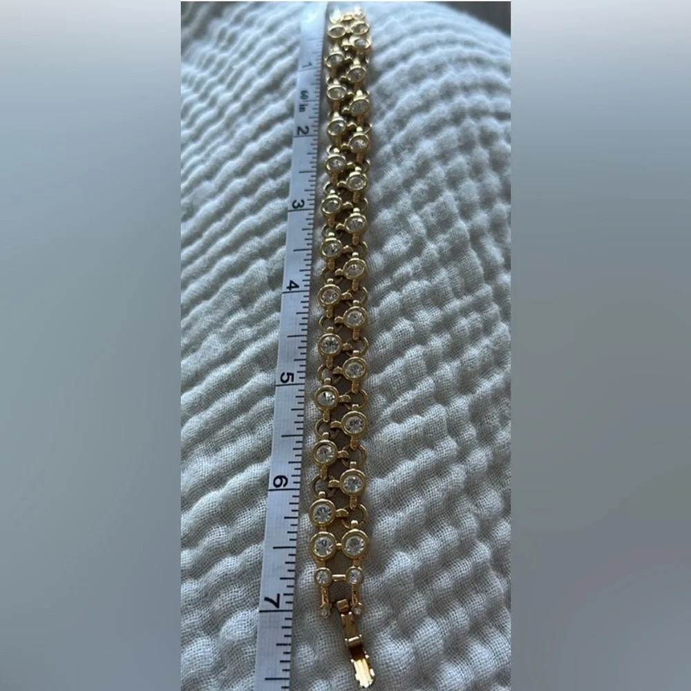 Swarovski ladies double crystal row tennis bracelet - Picture 6 of 7